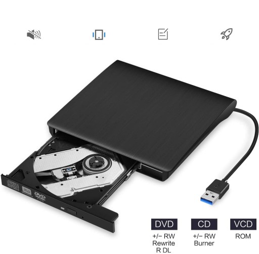 Устройство записи компакт-дисков DVD-R/RW Внешний USB 3.0