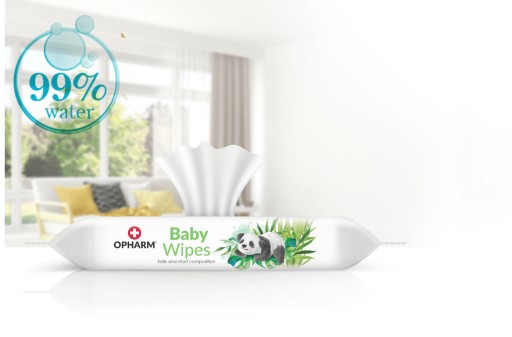 BABY WIPES CHUSTECZKI NAWILŻANE WODĄ 12x64SZT