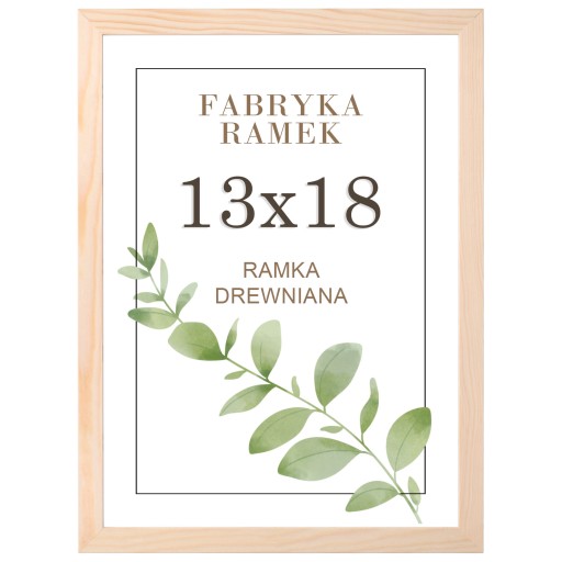РАМКА ДЛЯ ФОТОГРАФИИ 13x18 сосна, деревянная ножка РАМКИ 13x18 см