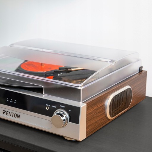 Проигрыватель с динамиками BT, преобразование USB + VINYL