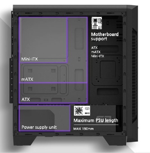 Корпус для ПК ZALMAN S3 ATX Mid Tower, 120-мм вентилятор