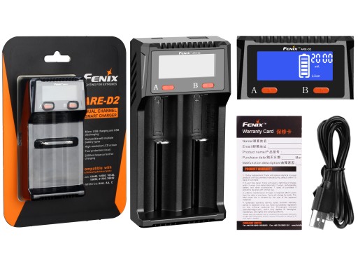 Fenix ​​​​ARE-D2 USB-зарядное устройство Микропроцессор Power Bank 2 канала зарядки