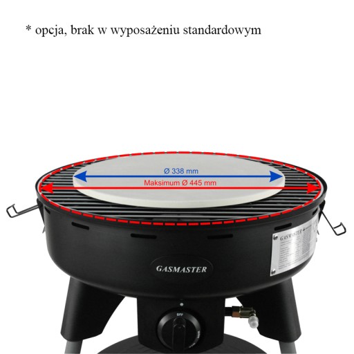 GASMASTER CMG 01L ГАЗОВЫЙ ГРИЛЬ + шланг + переходник