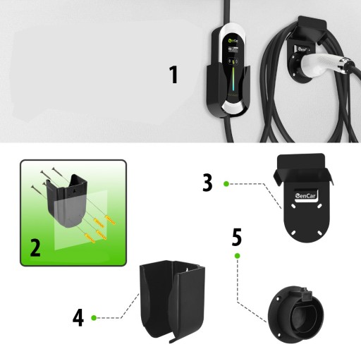 НОВОЕ зарядное устройство Zencar 7,4 кВт тип 2, Nissan Leaf