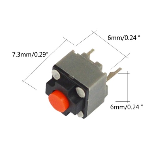 5PCS Kailh Mute Button 6x6x7.3 Silent Mouse Button Micro 6x6x7.3mm J60A