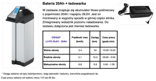 Silnik Elektryczny Haswing ULTIMA 3.0 S 110lbs Silnik + Bateria + Ładowarka