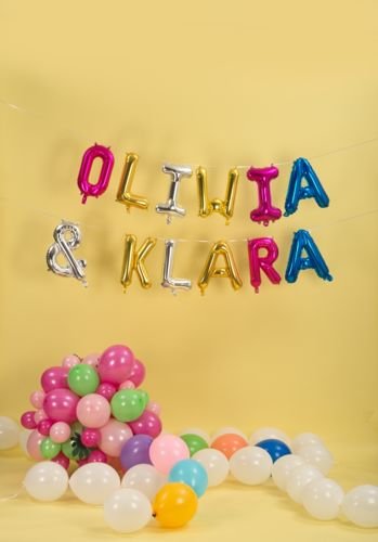 Balon foliowy Litera E Litera napis złota Urodziny