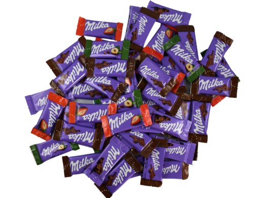 Набор шоколадных конфет Milka Naps, 10 шт., подарок на день рождения, микс