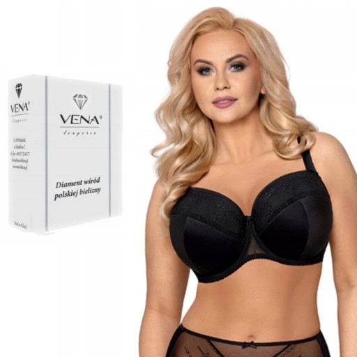 Biustonosz Usztywniany Full Vb-430 Vena czarny 85B