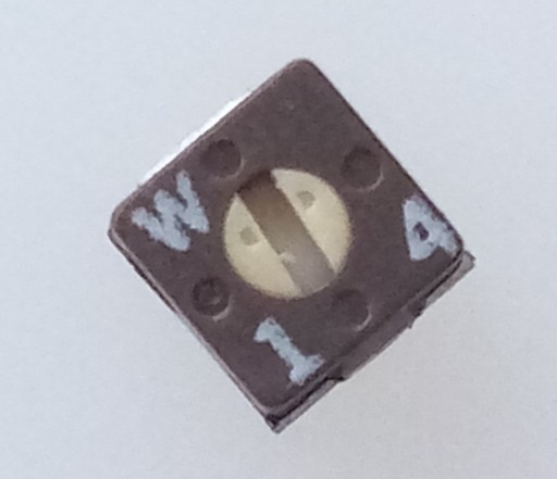 [5шт] Потенциометр 1М 1-оборотный мини 3х3мм SMD ST-3A