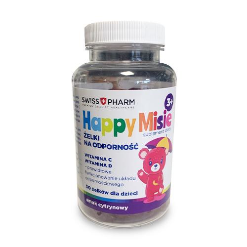 Swiss+Pharm Жевательные конфеты Happy Teddy Bears иммунитет 50 шт.