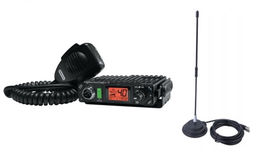 МАЛЕНЬКАЯ CB RADIO PRESIDENT BILL II ASC VOX + ЧЕТВЕРТАЯ МАГНИТНАЯ АНТЕННА SUNKER