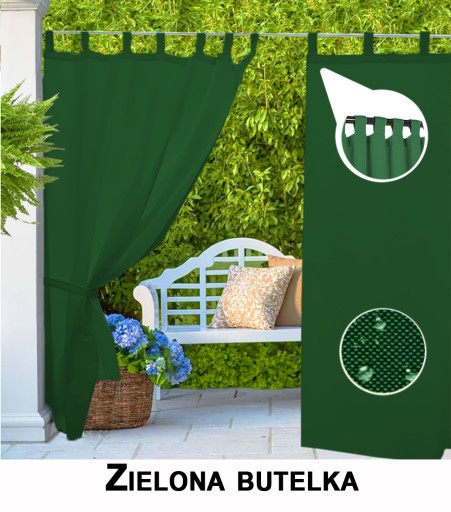 ZASŁONY OGRODOWE WODOODPORNE na szelkach 210 cm