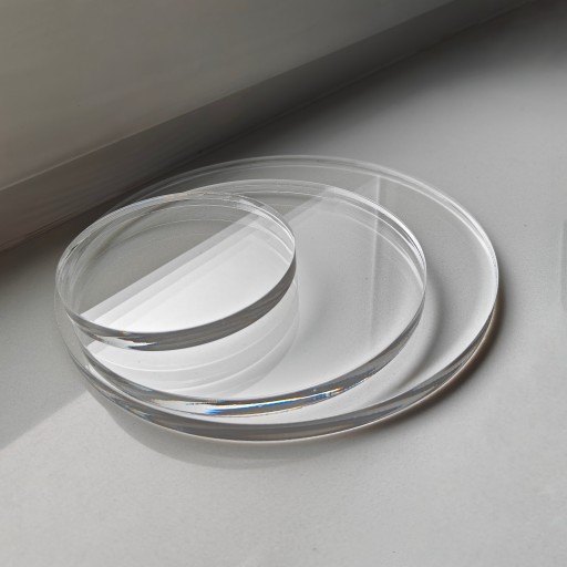 KOŁO Z PLEXI BEZBARWNEJ (PLEKSI / PLEKSA) - 3mm - Cięte Laserem Na Wymiar