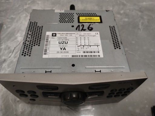 RADIO CD 30 MP3 + WYŚWIETLACZ ZŁOTE OPEL CORSA D 497316088 13254191
