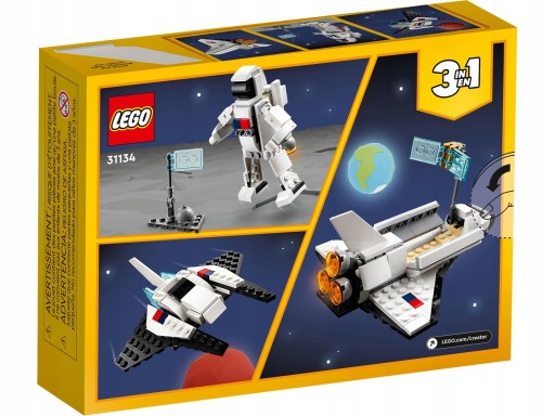 НАБОР LEGO CREATOR 3В1 31142 «КОСМИЧЕСКИЕ РОЛИКОВЫЕ ГОРКИ» + БЕСПЛАТНЫЙ LEGO 31134