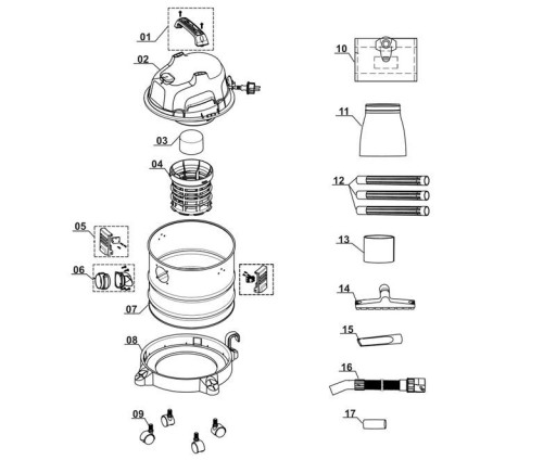 Переключатель Einhell TC-VC TH-VC 1820 S BT-VC 1215