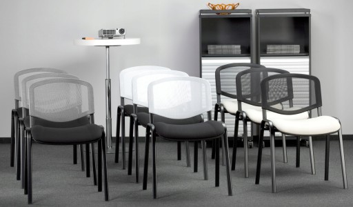Кресла для медицинских клиник. ISO BL EF076 КРАСНЫЙ