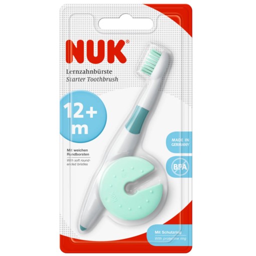 NUK ПЕРВАЯ ЗУБНАЯ ЩЕТКА ДЛЯ ДЕТЕЙ 12 МН+