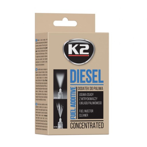 K2 DIESEL ДЛЯ ЧИСТКИ ДИЗЕЛЬНЫХ ИНЖЕКТОРОВ 50МЛ