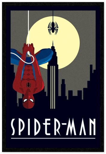 Постер в стиле арт-деко Marvel Spider Man 61x91,5 см