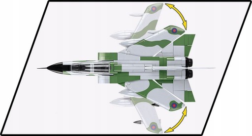 Военные блоки Cobi 5852 Самолет-истребитель Panavia Tornado 2 фигурки