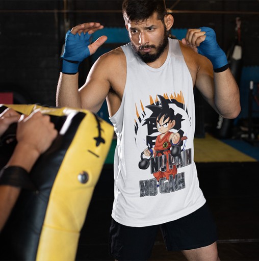 Tank Top Dragonball dbz no pain no gain 2