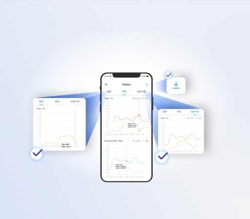 Tuya Wi-Fi Bluetooth ЖК-датчик температуры влажности