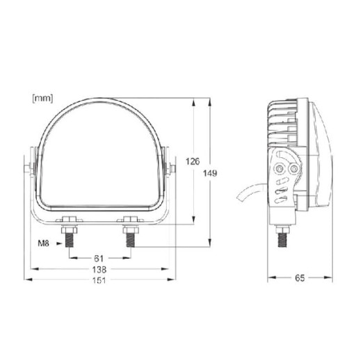 Лампа безопасности 20Вт RED ARC LINE LA10603