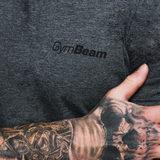 ДЫШАЩАЯ ТРЕНИРОВОЧНАЯ ФУТБОЛКА, ВЫСОКОГО КАЧЕСТВА, СЕРАЯ - GymBeam L