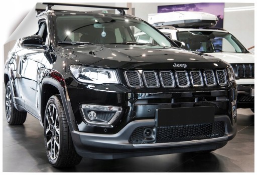 JEEP COMPASS II 17+ ДЕКОРАТИВНЫЕ ХРОМИРОВАННЫЕ ГАЛОГЕННЫЕ ПОЛОСКИ
