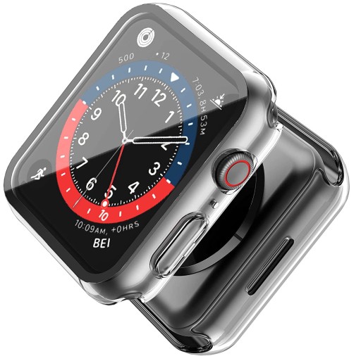 ЧЕХОЛ-ЧЕХОЛ 2в1 + СТЕКЛЯННАЯ КРЫШКА для APPLE WATCH 7/8/9 41 мм