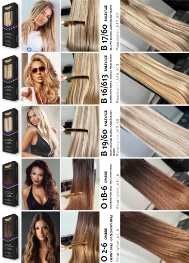 Натуральные волосы для наращивания CLIP-IN, 40–45 см, 3 ленты, 35 г — STAR MY HAIR