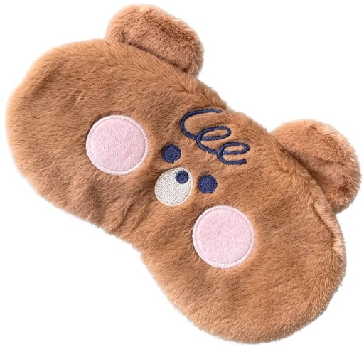 МАСКА ДЛЯ СПЯЩЕГО ПУЗЫРЯ РЕЛАКСАЦИЯ BEAR BEAR PLUSH коричнево-коричневый
