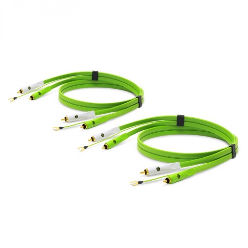 НАБОР NEO d+ RCA Stereo + Ground DUO НАБОР КАБЕЛЕЙ RCA ДЛЯ ПРОИГРЫВАТЕЛЯ С ЗАЗЕМЛЕНИЕМ