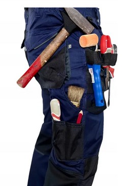 spodnie ZE STRECZEM robocze męskie wzmocnione kolana DAYBORO NAVY R. 46