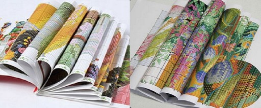 HAFT KRZYŻYKOWY SOWA SOWY DRUK MULINA ZEST 80x100