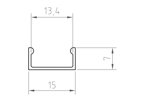 2mb Profil ALUMINIOWY nawierzchniowy typ A P4-1 biały do taśm led + KLOSZ