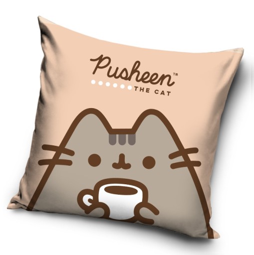PUSHEEN RĘCZNIK KĄPIELOWY 140x70 BAWEŁNA + POSZEWKA 40x40 PUSHEEN THE CAT
