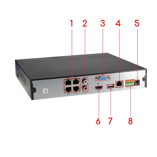МАГАЗИН МОНИТОРИНГ 4 камеры POE 4K UHD 8MPx Купольные ОБНАРУЖЕНИЕ, ЗАПИСЬ ЗВУКА