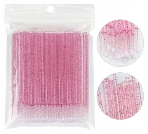 Аппликаторы для ресниц Microbrush Glitter Crystal 100x