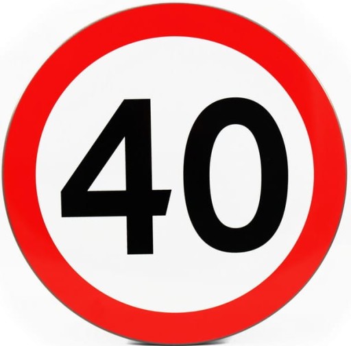 Знак ограничения скорости Б-33. до 40 км/ч 600 I поколения