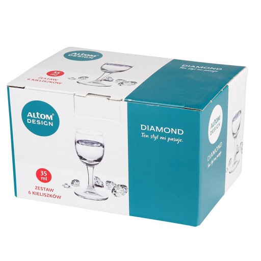 Набор стаканов для водки 6х35мл Altom Diamond