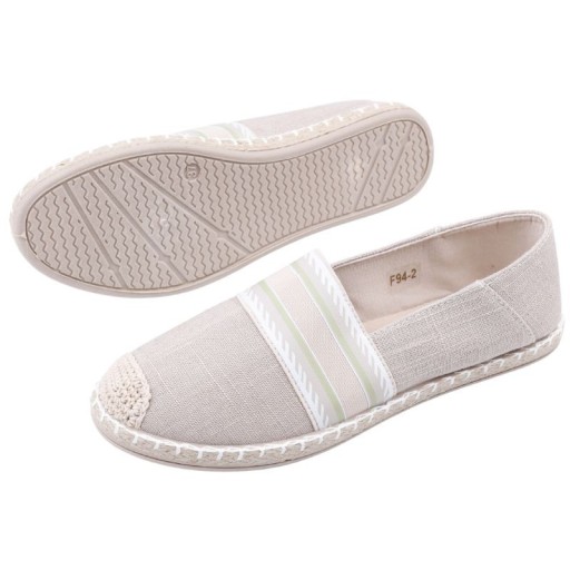 Espadrilles Женский плоский бежевый