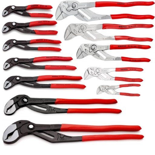Регулируемые трубогубцы KNIPEX COBRA + ключи