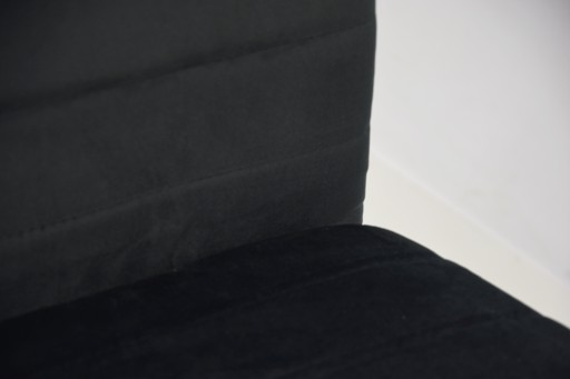 8 стульев BLACK VELUR + стол S-18 80x160/200