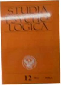 Studia psychologica 12/2012 tom 1 - 2012 24h wys