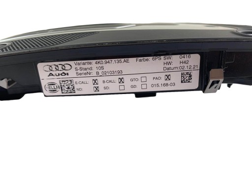 Лампа потолка 4K0947135AE Audi E-Tron