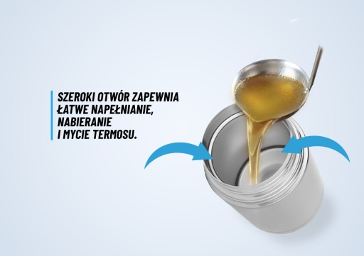 TERMOS OBIADOWY MENAŻKA POJEMNIK TERMICZNY NA ZUPĘ śniadaniówka/ na obiad
