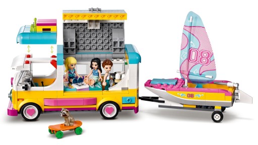 LEGO FRIENDS CAMERA CAMPER ПАРУСНАЯ ЛОДКА ДЛЯ КЕМПИНГА 41681